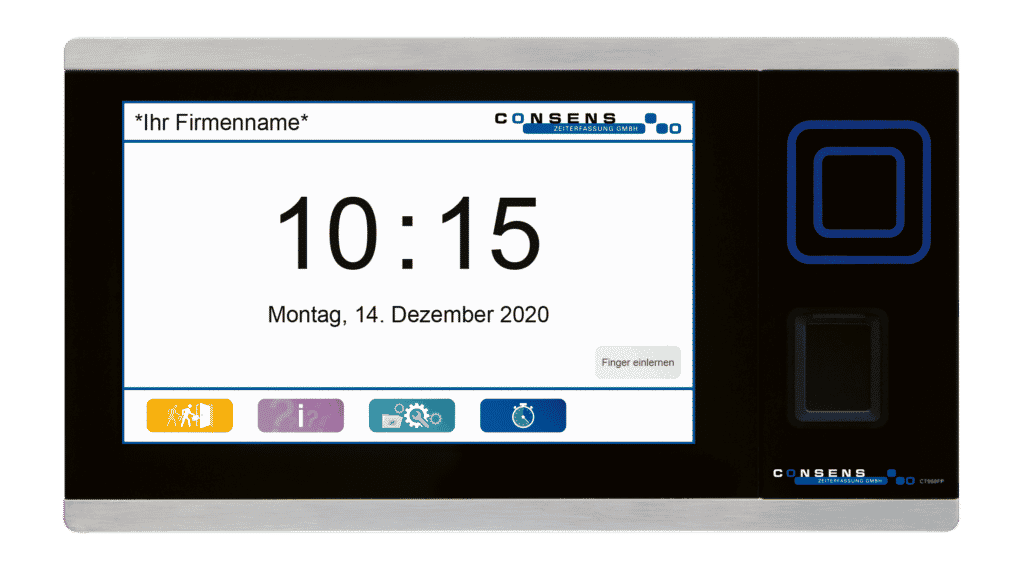 Zeiterfassung Terminals - CT960 – Frontansicht
